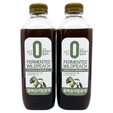 청운당농산 지리산 개복숭아 원액 돌복숭아즙 발효액 청 액기스, 2개, 900ml