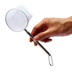 1/2구성 접이식 스텐 수족관 물고기 뜰채 낚시 새우 그물 금붕어 관상어 어항 수조, 1개