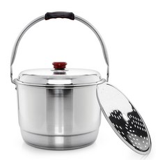 선학 인덕션 스텐 들통 25L, 38cm, 실버, 1개