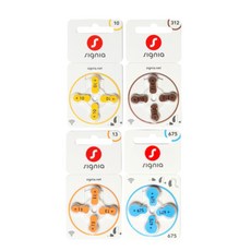 시그니아 보청기 배터리 건전지 밧데리 약, 시그니아 10A, 1세트