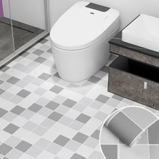 주방 화장실 시트지 방수지 바닥 붙이는 접착식 타일시트지 미끄럼 방지, D168