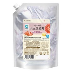 청정원 비스크 로제 스파게티 소스 2kg 파스타 비스큐, 1개