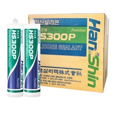 한신 무초산실리콘 다용도 비초산실란트 창틀 샷시 박스판매 연회색, 5개