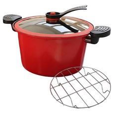 독일 몬타 요술 진공 냄비 Monta 세라믹 찜솥 찜기 밀폐 압력솥, 1세트, 혼합색상, 27cm