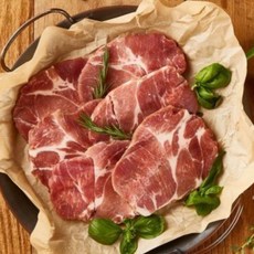 [우리아파트정육점] 듀록 돈목살 보쌈용 3cm 1kg x 6= 6kg (냉동), 6개