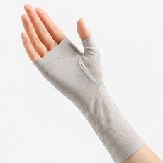 운전 여성 여름 손등 차단 자외선차단 햇빛차단 토시 암워머 숏 손워머 아이스 팔토시 여자 레이스 손등커버 쿨토시 냉감 메쉬 여름 골프 등산 자전거 파크골프, 1세트, 그레이+그레이