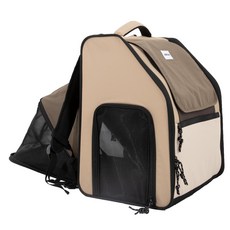 솜바닥 First Class 펫백팩 (텐트형), 베이지, 1개