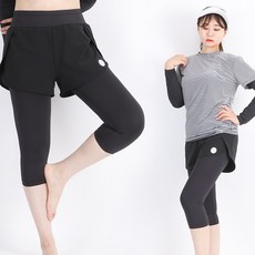 어썸블리 빅사이즈 여자 7부 반바지 워터레깅스