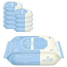 하늘수 퓨어 아기 물티슈 리필형 10팩, 55g, 76매, 10개