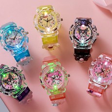 귀여운 동물 캐릭터 3D 밴드 발광시계 유치원 초등조카 선물 입학 졸업 교회선물