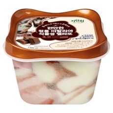 [자연원] 편안한 정통 이탈리아 식물성 젤라또 초코 (냉동), 1개, 1L