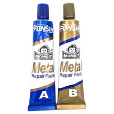 금속접착제 강력 스틸 철 쇠 주물 스텐 금속 플라스틱 본드 만능 초강력 주물용 에폭시 접착제, 2박스