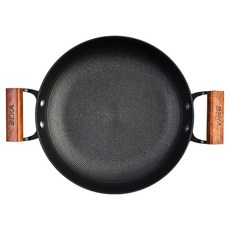 베카 시즈닝 무쇠 양수 그리들팬, 30cm, 1개, 단일옵션, 없음