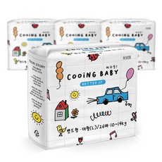 Cooing 쿠잉 유아용 베러업 밴드, 대형(L), 104매