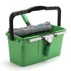 웅거 에르고텍 어드밴스 키트 버킷 12L 유리 창문 닦기 스퀴지 청소포 3in1, 1개