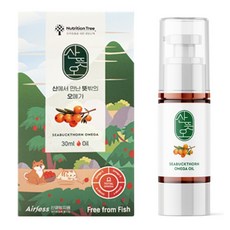 산뜻오 고양이 강아지 오메가3 식물성 오일 30ml 피부 영양제, 1개