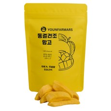 [유누마켓] 무설탕 동결건조 망고 100% 과일칩 어린이 건강간식 과일 스낵, 5개, 40g