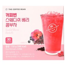 The Coffee Bean 康普茶沖泡粉 瑞典莓果口味, 5g, 30條, 1盒
