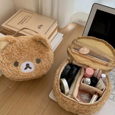 리락쿠마 곰돌이 화장품 파우치 수납함 필통 레디백