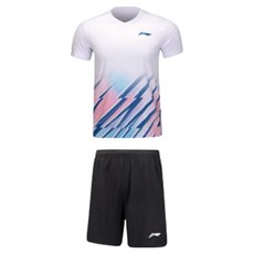 리닝아울렛 AATU031 남성 대회복 상하 세트 2종 배드민턴의류 탁구의류 스포츠의류