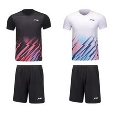 리닝아울렛 AATU031 남성 대회복 상하 세트 2종 배드민턴의류 탁구의류 스포츠의류