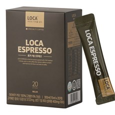 LOCA 低咖啡因義式濃縮咖啡原液隨身包 Relax款, 15ml, 20條, 1盒