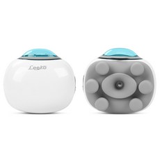 Leeko 휴대용 눈 마사지기 눈 안마기 눈 피로 케어 미스트 보습 마사지기, 화이트, L401