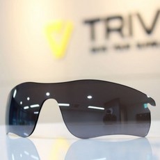 트라이브 호환렌즈 오클리 레이다락 렌즈 호환 레필 교체 렌즈, T204X 스모크블랙 임팩트, 1개