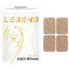 전설의패치 근육통 파스 관절 통증완화 손목 허리 무릎 발목 발바닥 족저근막 어깨 목 준대형 40매, 1개
