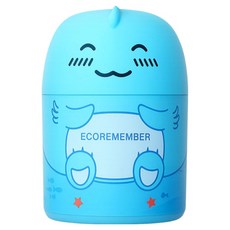 에코리멤버 변기세정제 소형 깜찍이상어 변기클리너 대용량 파랑이 레몬향, 1개, 300ml