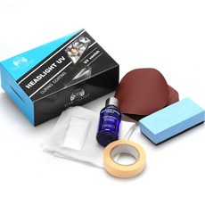 차량 전조등 복원제 셀프 수리 세트 흠집제거 연마제, 1개, 30ml