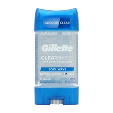 질레트 클리어 쉴드 데오드란트 클리어 젤 쿨 웨이브, 1개, 107g