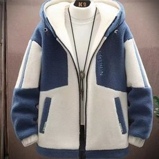 POMTOR 남성 후드집업 후리스 플리스 자켓 캐주얼 겨울 빅사이즈 잠바