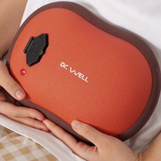 닥터웰 돌찜질기 허리 온열 황토 세라믹 오십견 찜질기 찜질팩 (전용 복대 증정), 밀착땅콩 돌찜질기