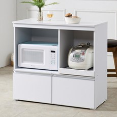 트릭스 900 아일랜드 식탁 밥솥 선반 오픈 서랍형 홈바