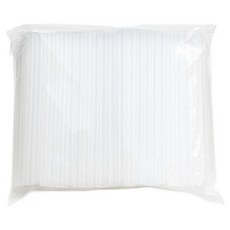 제이디팩 버블티 빨대 12*250mm 투명 벌크포장 200개, 1세트, 200개입