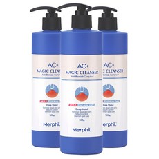 메르필 등드름/가려움증 개선/약산성/AC+매직바디워시 딥모이스트 플로랄스윗향, 500g, 3개