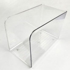 스파키쉬 아크릴 책꽂이 미니 파일 칸막이 정리함, 1단, 투명