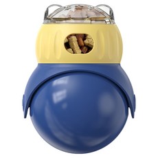 Meetist 강아지랑 고양이 노스워크 간식 장난감 오뚜기 간식 볼, 1개, 블루