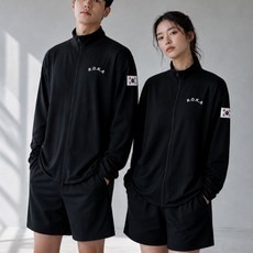 데이릿 로카 남녀 공용 루즈핏 래쉬가드 집업 ROKA, 블랙 블랙