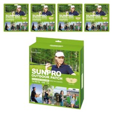 뷰그린 썬프로 아웃도어 패치 4매입 귀걸이형 골프 낚시 등산 자외선차단, 4개