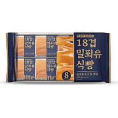 18겹 밀푀유 식빵 (80g x 8), 8개, 640g