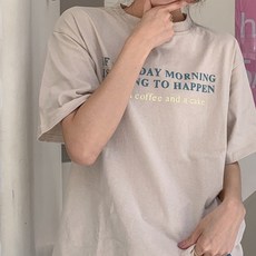【台灣發貨】韓版個性字母寬鬆慵懶風短袖上衣 衣服 女裝 t恤 短袖t恤 上衣【T410】