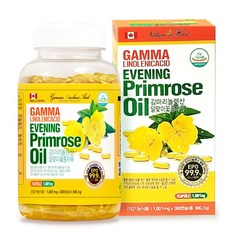 네이처스힐 캐나다직수입 감마리놀렌산 달맞이꽃종자유 (1001mg * 300캡슐) 'Evening Primrose Oil', 300정, 1개