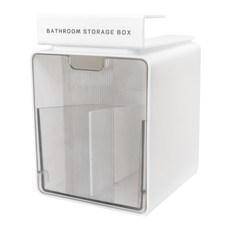 적층식 다용도 욕실장 정리함 거울장 수납함 걸이형, 2개, 화이트