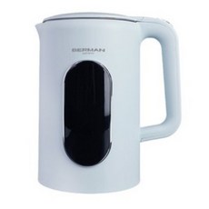 베르만 소프트 파스텔 LED 무선 전기포트 커피포트 전기주전자, 스카이블루