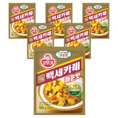 OTTOGI 不倒翁 百歲咖哩粉 辣味, 100g, 6包