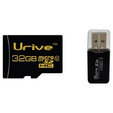 유라이브 메모리 블랙박스 마이크로SD 32GB+SD리더기 증정, 1개, 32GB
