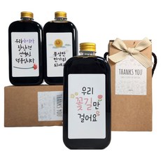 어린이집선생님 설날 추석 스승의날 라벨링 더치커피 선물세트, 3세트, 선생님선물 250ml