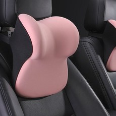 YANGTA 1+1차량용 목쿠션 자동차 목베개 목받침 메모리폼 헤드레스트, 2개, 라이트 핑크Y